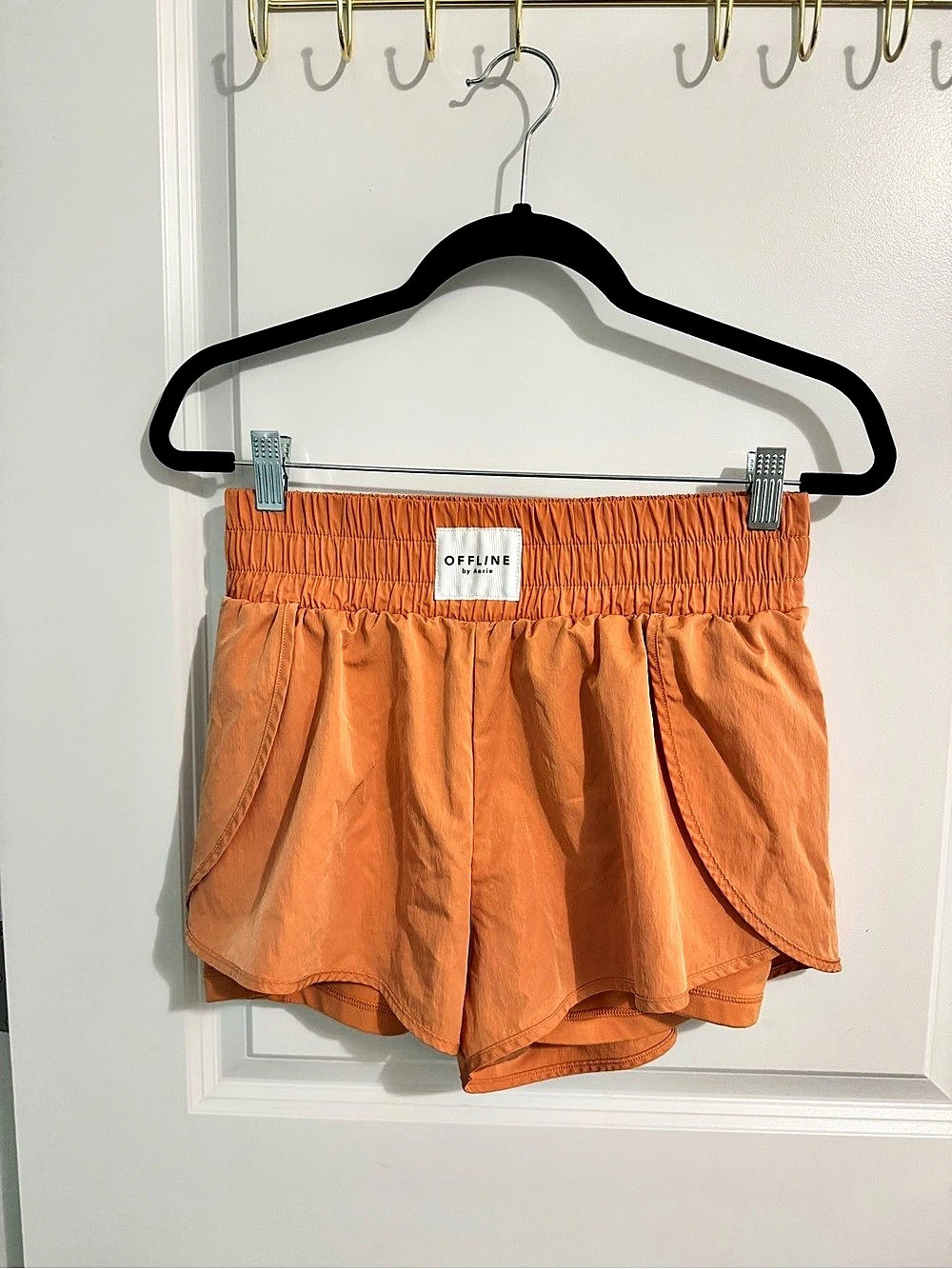 OFFLINE by Aerie Real Me Crossover Flowy Short Orange